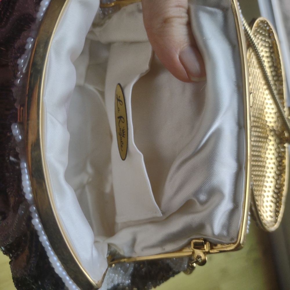 La Regale Silver and Gold Clutch - Picture 6 of 7